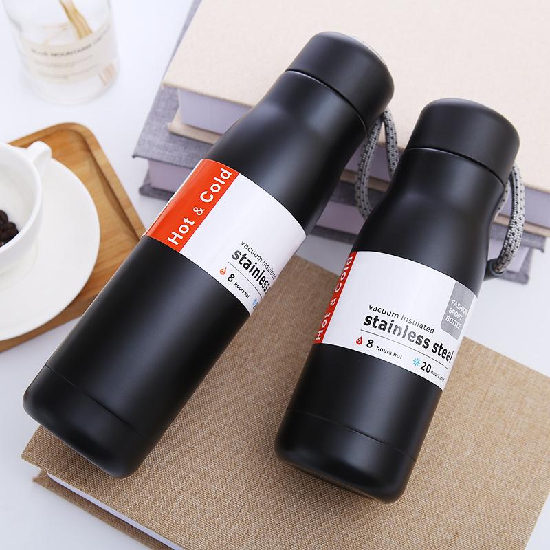 

Новая спортивная бутылка для воды Rope из нержавеющей стали, термос, чашка для отдыха на природе, переносная чашка для воды, рыцарская чашка 350ml