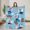 Cuphead and Mugman Blankets Fleece All Season Retro Games  Multifunction Warm Throw Blanket for Bed Couch Bedspread
