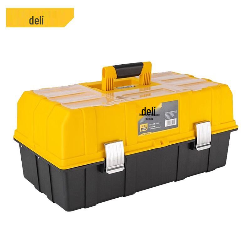Deli DL432021 3-Layer Folding Plastic Tool Box
