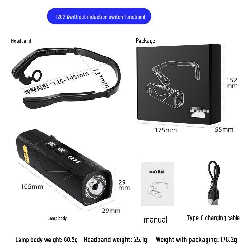 

Outdoor Rechargeable Ear-Hook Headlamp