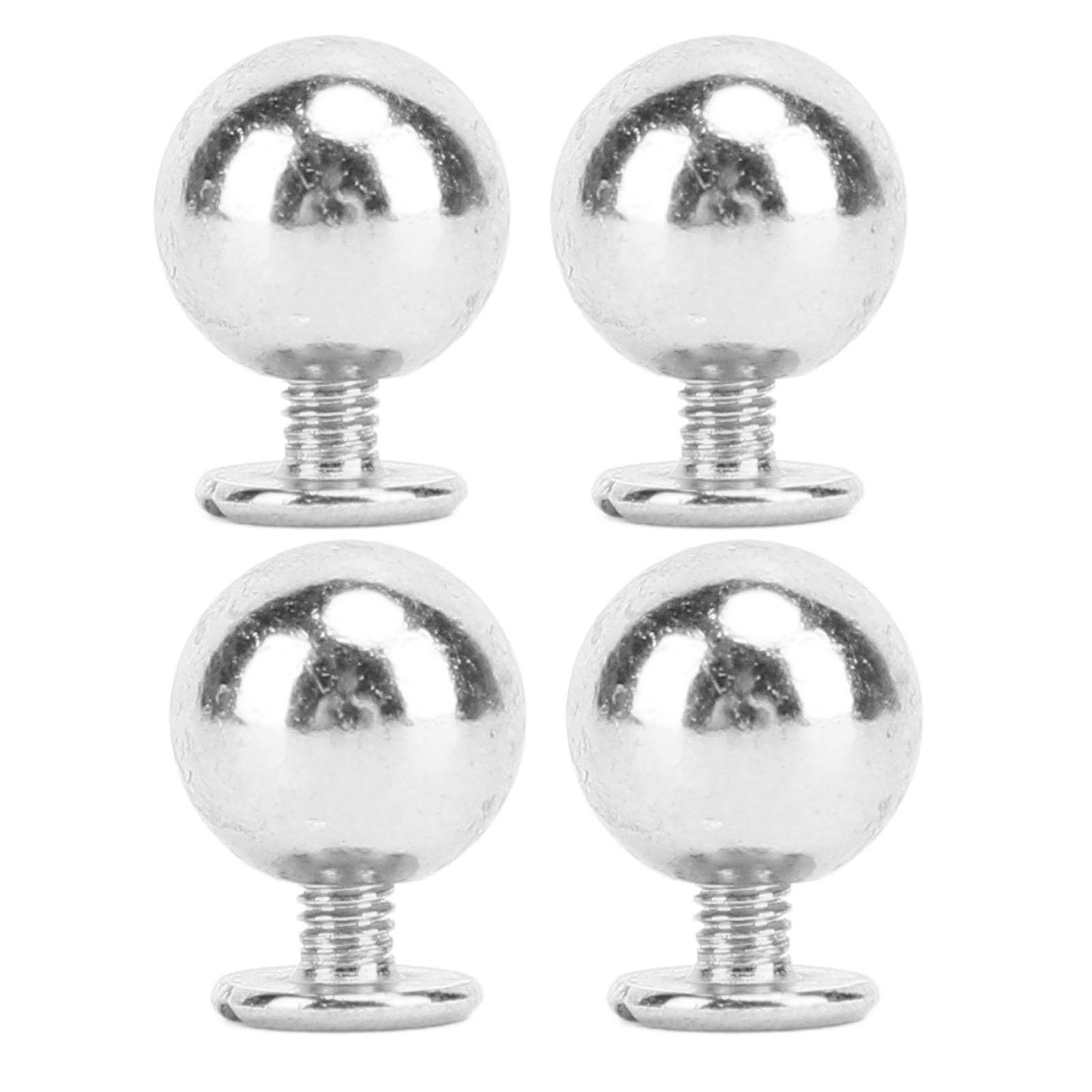 

50 комплектов круглых заклепок из цельного железа, многофункциональные наборы 8-миллиметровых шариковых заклепок для одежды и рукоделия серебряный