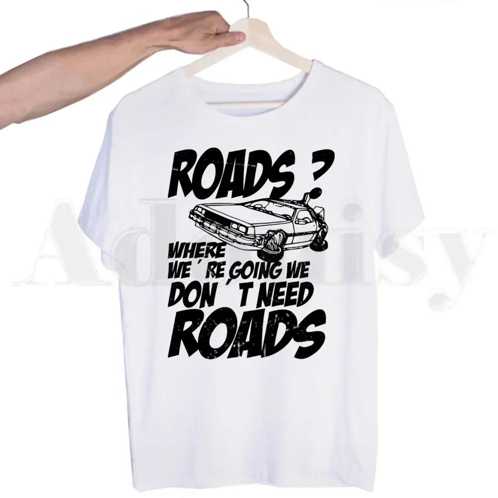 

Back To The Future Graphic Retour Vers Le Futur Tshirts Men Fashion Summer T-shirts Tshirt Top Tees Streetwear Harajuku Funny S