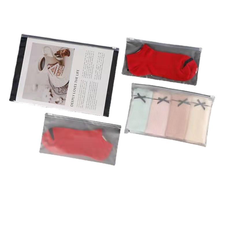 EVA Matný Zipový Sáček na Oblečení a Spodní Prádlo - Průhledný, Přizpůsobitelný Obal