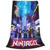 N-ninjagos Coral Fleece Plyšová deka Přehozy na postel pohovku Super měkké přehozy na postel