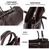 New Genuine Leather Women's Simple Large-capacity Tote Bag Female Luxury Designer Cowhide Leather Underarm Crossbody Bag