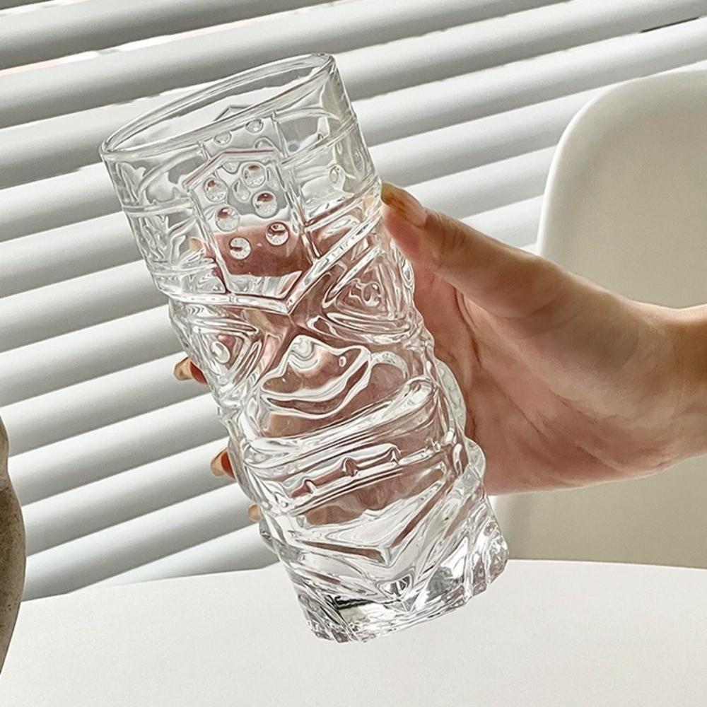 Vintage Cocktail Glass 420ml Tiki Glasses Multi-functional Mask Glass Cup Restaurant