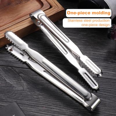 Stainless Steel Food Tongs Lightweight Rust-proof Cooking Tongs Heat-Resistant Kitchen Utensil