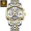 TikTok Trending Men's Automatic Waterproof Stainless Steel Luminous Skeleton Watch