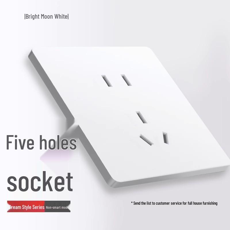 Smart Mesh2.0 Dual Control Panel for Voice & Mobile Control, Compatible with Mijia