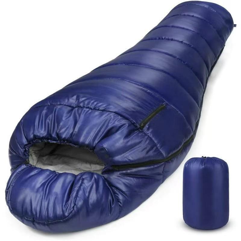 Outdoor Camping Mummy-Style Sleeping Bag, Winter Cold Resistant Waterproof Breathable Parent-Child Warm Sleeping Bag