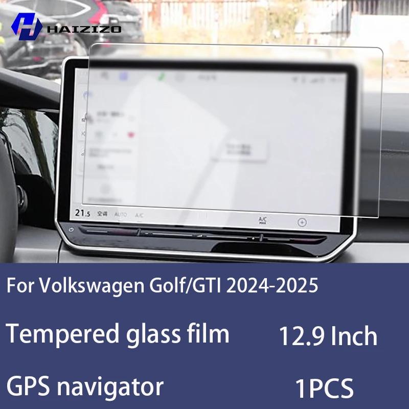 Für Volkswagen Golf/GTI 2024-2025 Gehärtetes Glas Auto-Navigationsbildschirm-Schutzfolie Armaturenbrett-Monitorbildschirm-Schutzfolie