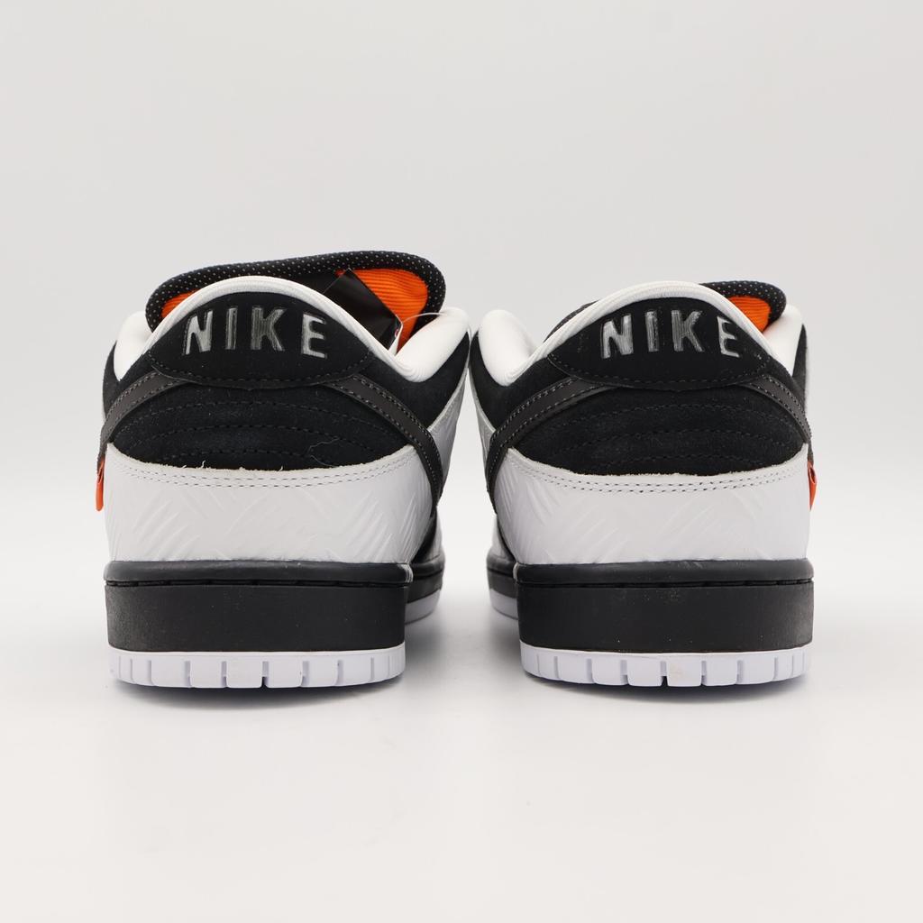 FD2629-100 TIGHTBOOTH Nike SB Dunk Low Pro QS Black White Safety Orange (Men's)