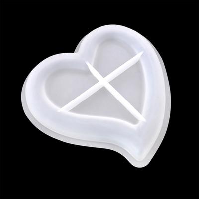 3Pcs Heart Baking Mold With Smooth Demolding Heat Resistant Silicones Jewelry Tray Mold For DIY Lover Gift