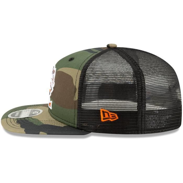 Throwback Cleveland Browns Mesh 9Fifty Snapback Cap wood