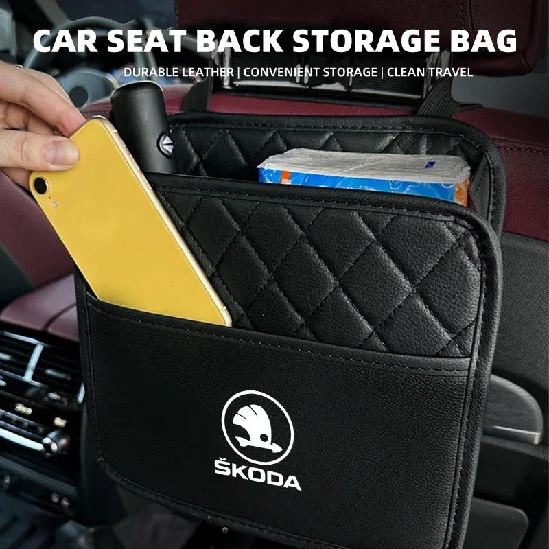 Borsa Organizzatore da Sedile Posteriore per Auto Borsa da Appendere Per Skoda Superb Octavia Rapid Kodiaq Kamiq Karoq Rapid Fabia Accessori