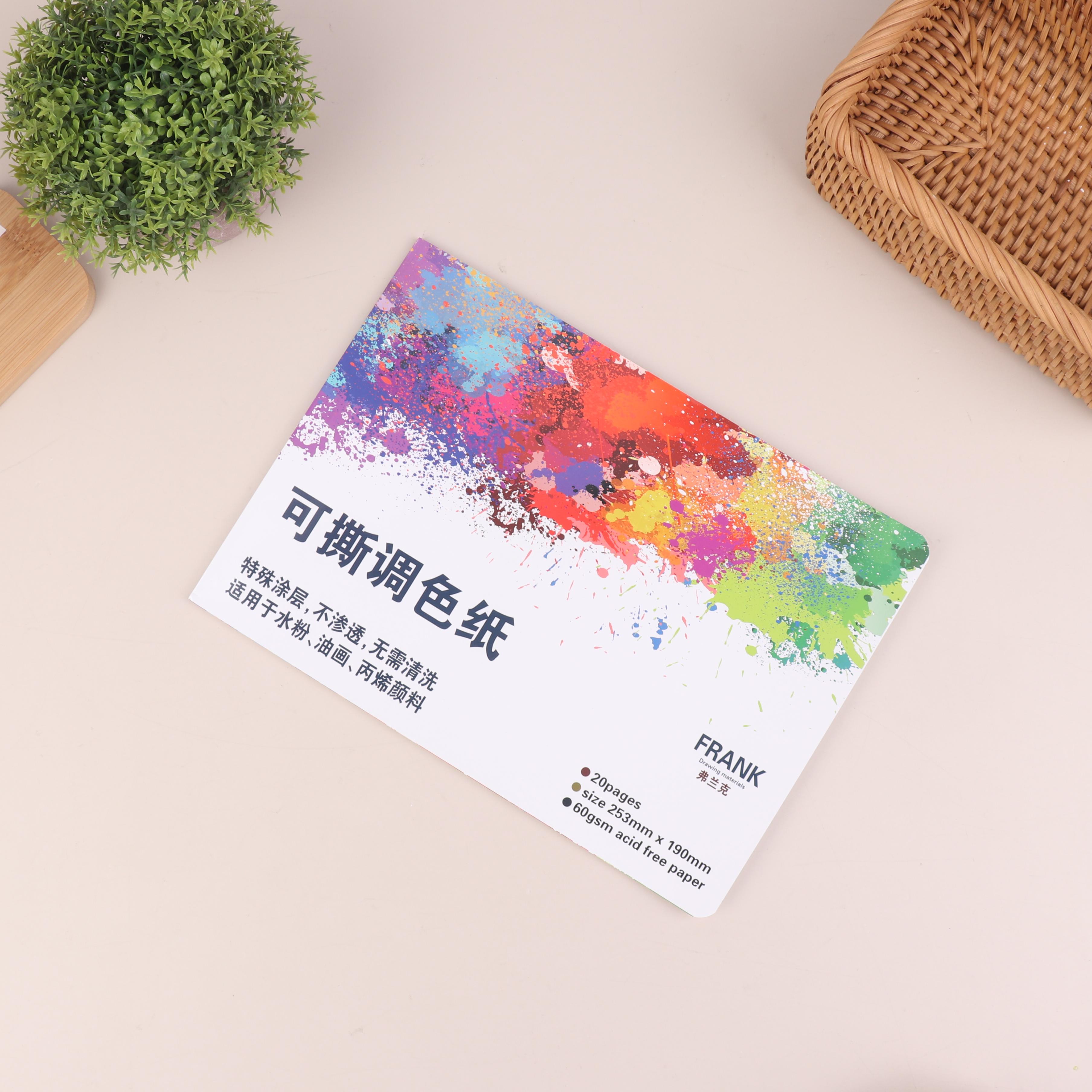 Artist Disposable Tear-Off Palette Paper Paint Palette Plate For Artist Gouache Acrylic Oil Painting Watercolor Art Supplies