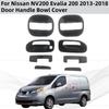 Yoyo Carbon Car Accessories Handle Bowl Cover Trim Paste Style For Nissan NV200 NV 200 Evalia 200 2013 2014 2015 2016 2017 2018