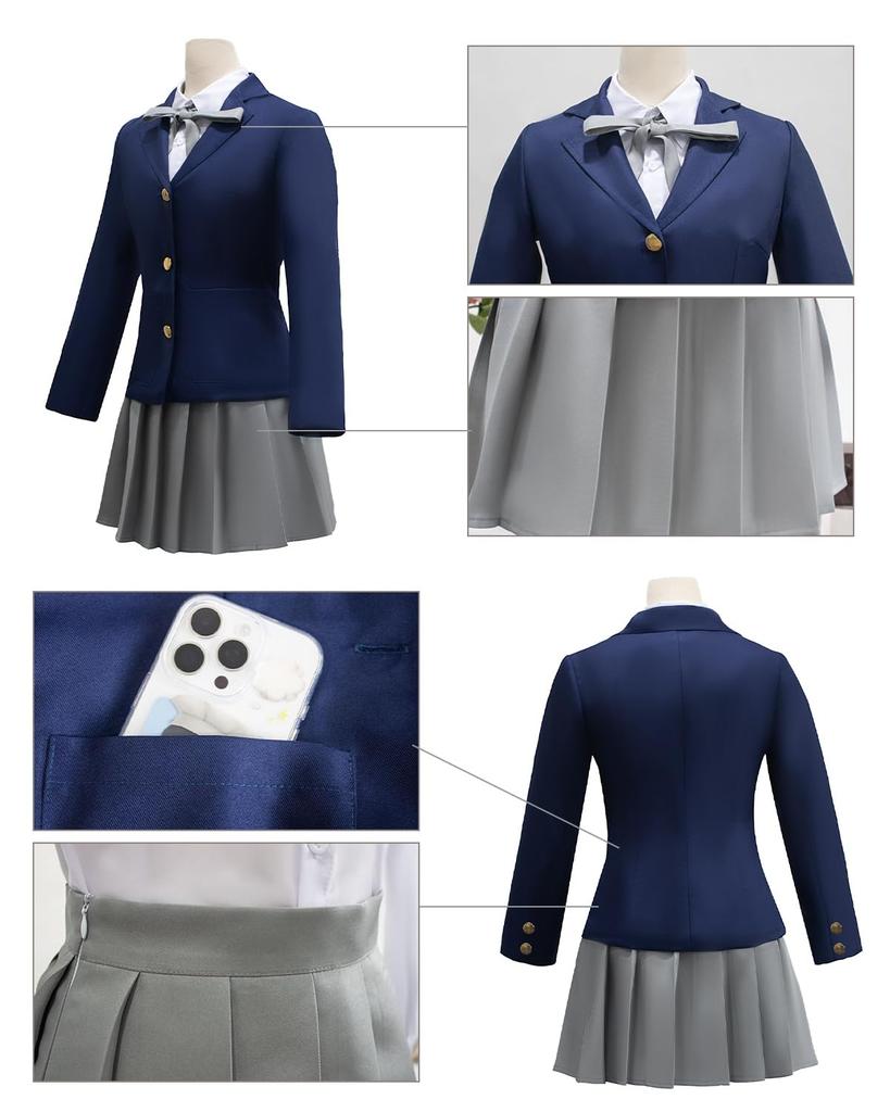 Kotobuki Tsumugi Cosplay Costume with Wig Light Music Private Sakuragaoka High After School Tea Time Popular Character Uniform 3 Adult Fancy Cultural