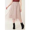 Jill by Jill Stuart Women's Pleated Tulle Floral Skirt, Leopard Print, 125-9220026, Japan, Free Size