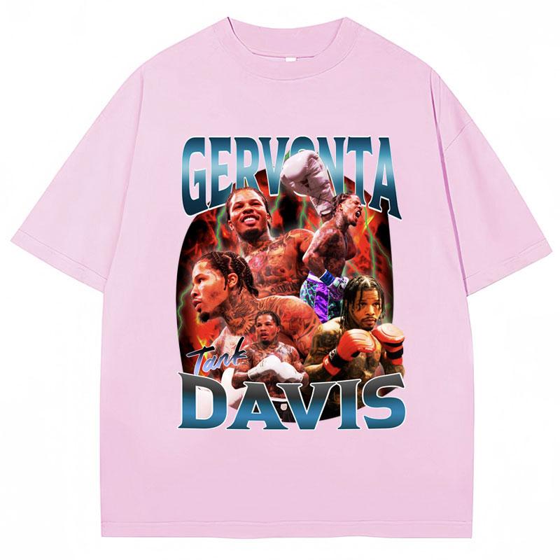 Tank Gervonta Davis Print Vintage Style T Shirt Harajuku Hip Hop Loose Vintage T Shirts Boxing Tee Shirt