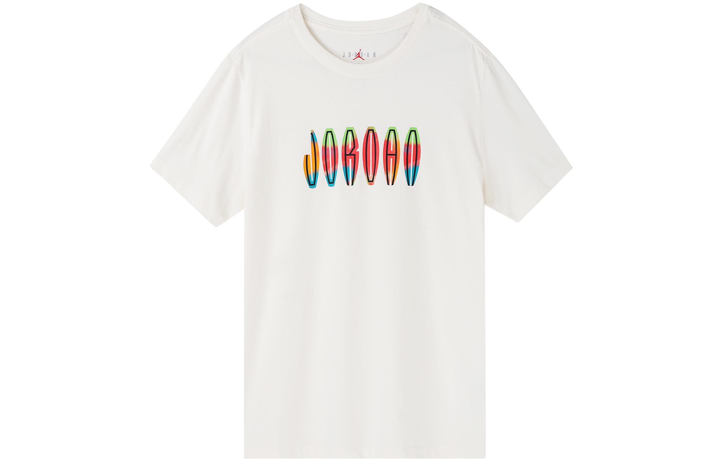 Jordan T Shirts Men s White Crew Neck Moderate DQ7367-133 XXL