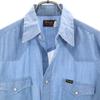 Wrangler 80s Vintage Made in USA Long sleeve Western shirt S blue Men's Used
