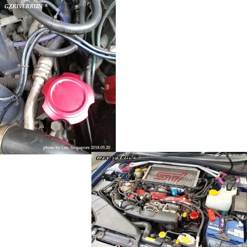 Aluminum Oil Cap Engine Parts for Subaru STI Legacy WRX Liberty Forester Impreza Exiga Motor Sports ... Red Filler Cover Plug