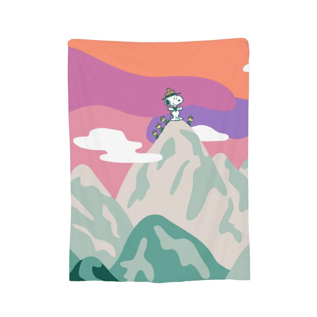 Cute Cartoon Snoopys Flannel Blanket Fashion Throw Blanket for Sofa Bedding Lounge 200x150cm Plush Thin Quilt,