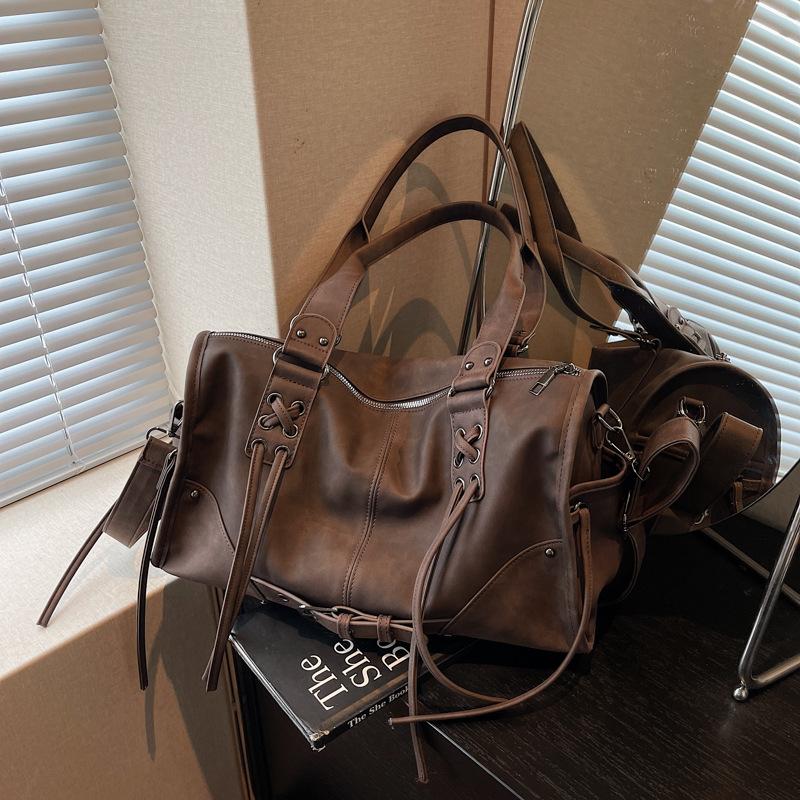 Commuter Versatile Bag Women's 2025 New Autumn and Winter High-end Retro Shoulder Messenger Bag Large-capacity Tote Bag