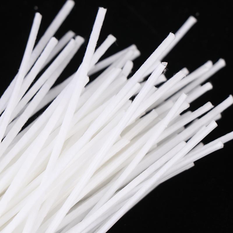 100 Pcs/Lot For Candle Making -Coated With Natural Soy Wax Low Smoke DIY Candle Making Bougie For Jelly Jars Soda/soup Cans