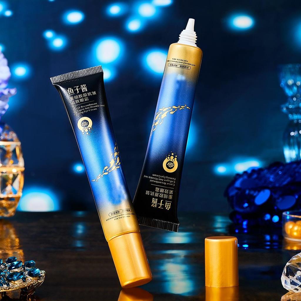 1 buc/2 buc Cremă de ochi fermitate antirid cu colagen și caviar Hidratantă estompează ridurile