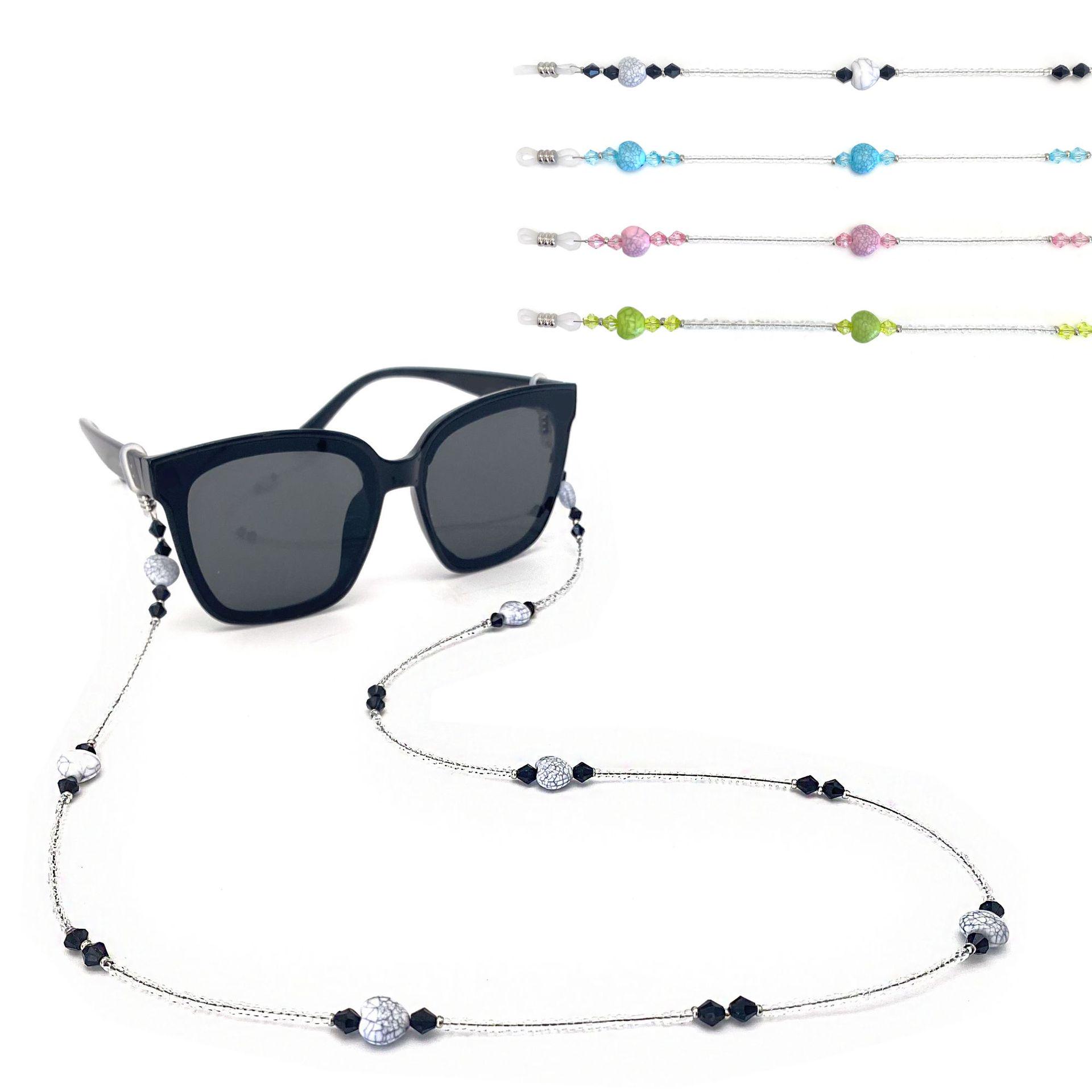 

Resin Beaded Women s Reading Glasses Lanyard with Optional Myopia Glasses Chain