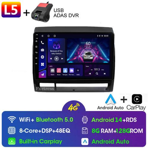 2Din 9" Android 13 Car Radio Player For Toyota Tacoma 2 HILUX 2005-2013 Carplay GPS Navi Head Unit 2din Stereo DVD