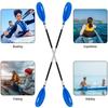 Four Sections Detachable Adjustable Kayak Paddles Aluminum Alloy Shaft Paddle Double Head Paddle