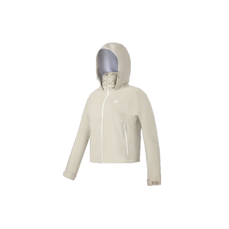 FILA 2023 Autumn New Loose Woven Hooded Sports Outdoor Lightweight Jacket Unisex Jacket Khaki A11W337705F-BG