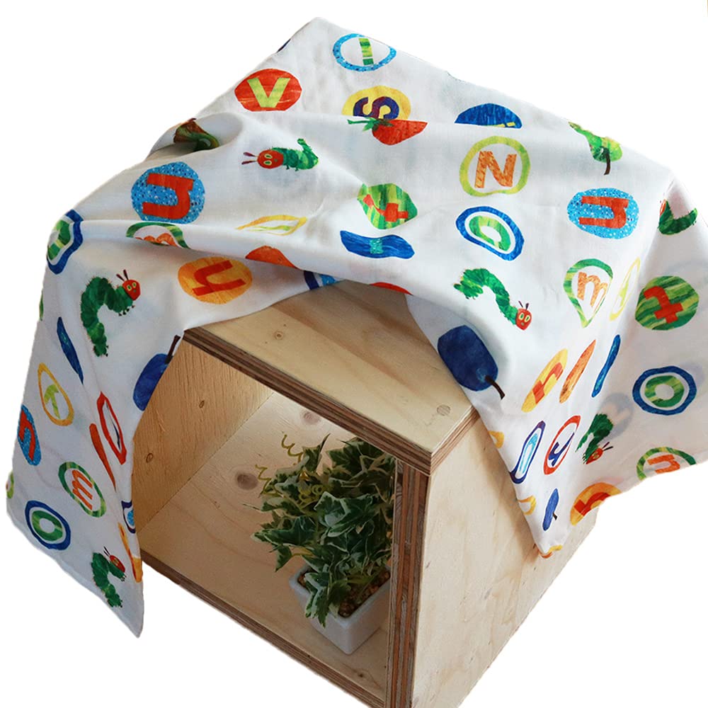 

Одеяло Очень голодная гусеница от Эрика, сделано для кормления на коленях, 100x100см, многослойная марля Карла, Япония, двухслойная марля, пеленка, покрывало, одеяло,