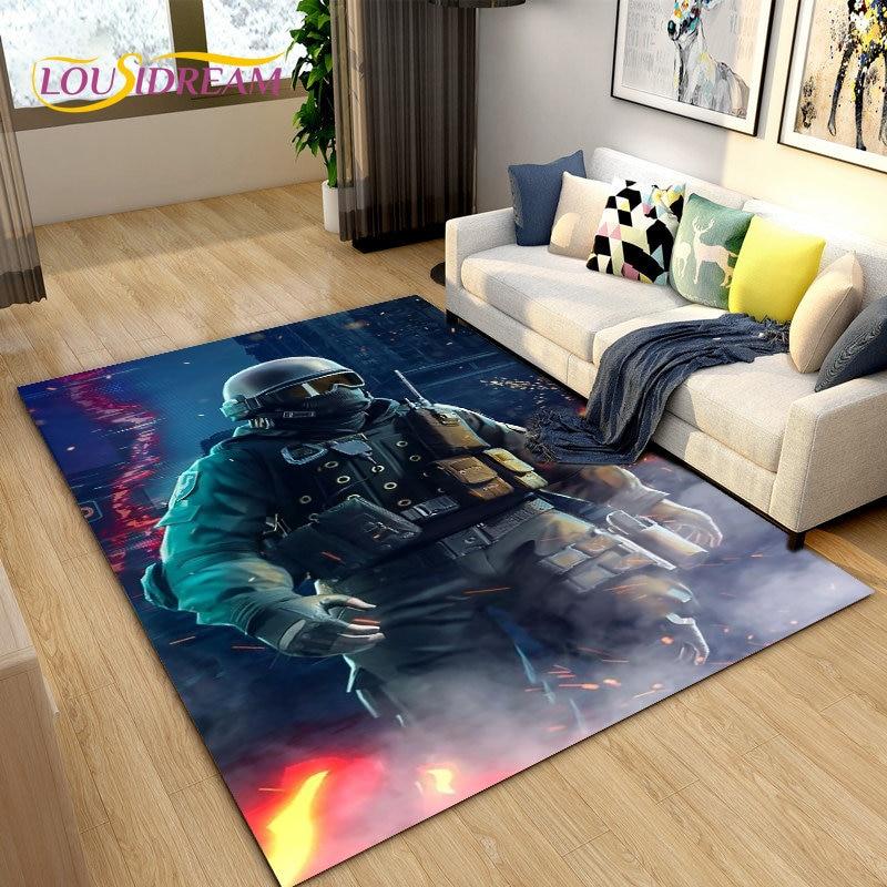 COD, Call of Duty Game ,Gamer Area Rug,Carpets Rug for Living Room Bedroom Sofa Doormat Decoration,Kids Play Non-slip Floor Mat