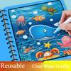 1PACK Magic Water Painting Book Children's Clear Water Repeated Graffiti Book Baby Painting Coloring Book Boys and Girls Children's Educational Toys