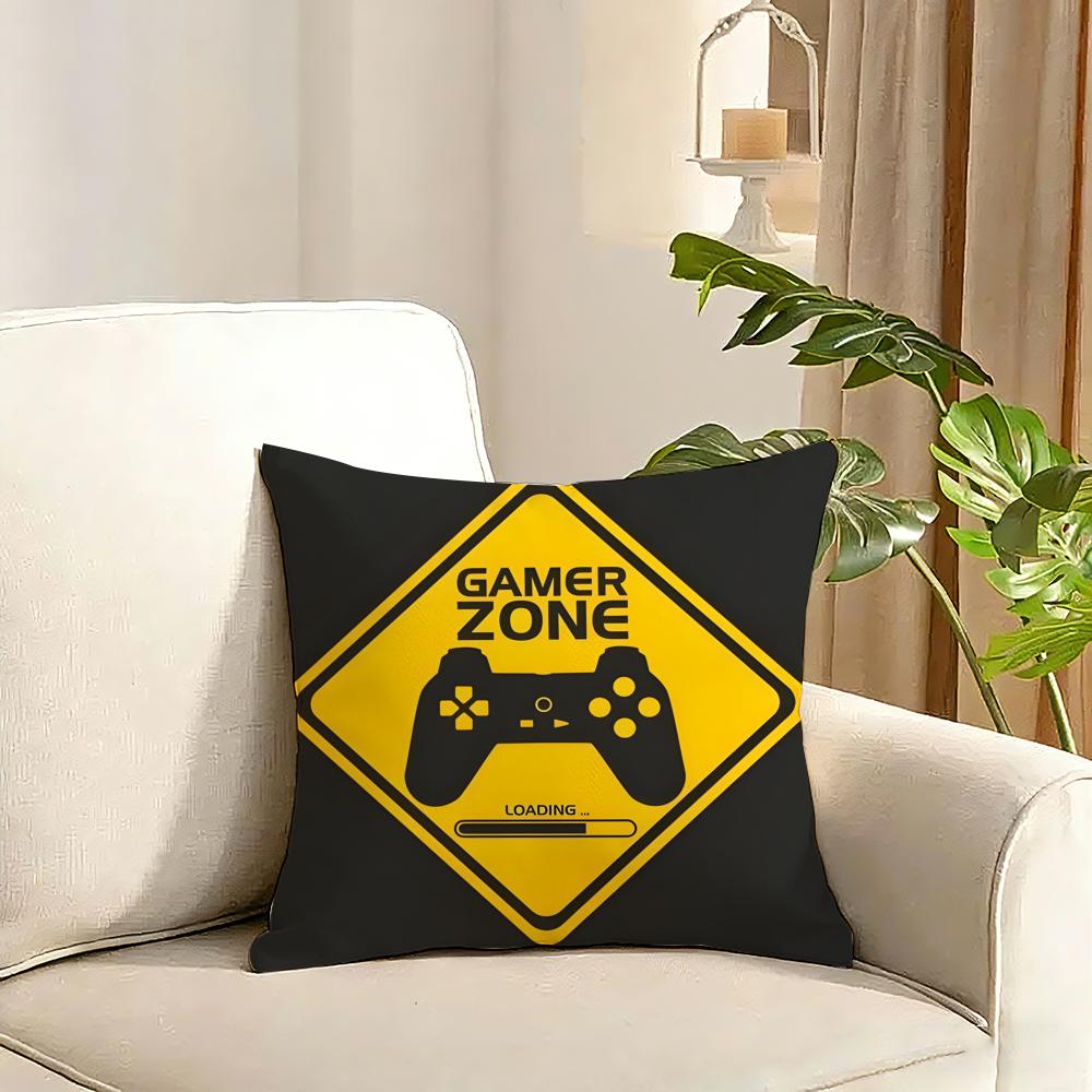Game Handle Cushion Cover Reversible Plush Pillow Cover Soft Fluffy Home Decor for Sofa Bedroom