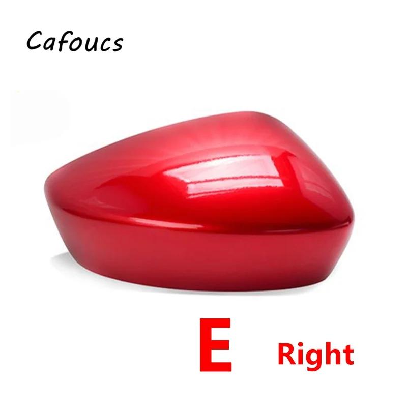 Cafoucs Car Rearview Mirror Cover Cap Shell Housing  For Mazda CX-5 CX5 2012 2013 2014 Accessories