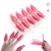 Gel Nail Soak Off Removal Clips 10pcs Pink Nail Polish Remover Clips