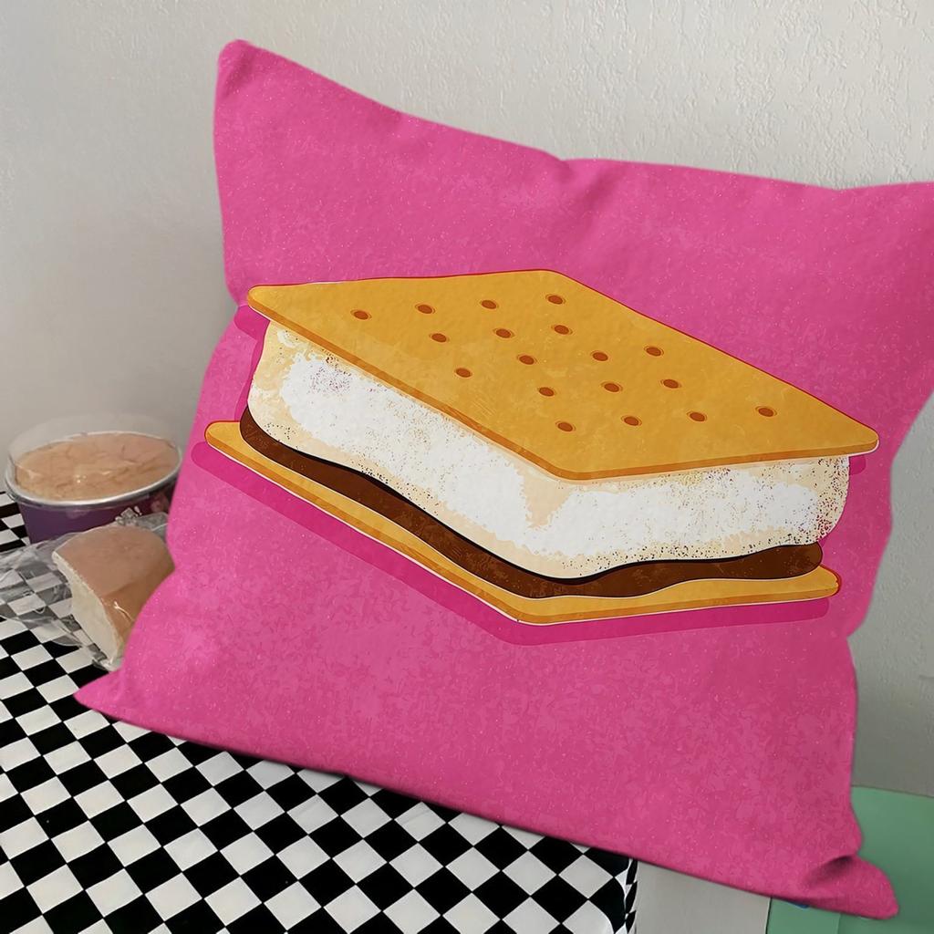 Fresh Fruit and Vegetable Digital Printing Pillowcase Sofa Living Room Cushion Cover Bedroom Bedside Natural Wind Pillow Cover