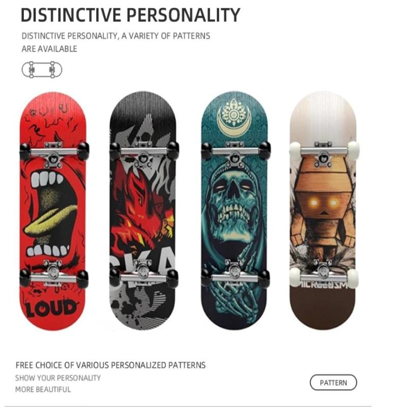 Finger Skateboard Toys Wooden Finger Scooter Professional Fingerboard Desk Toy For Adults Teens/Kids