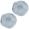 2 Pezzi 9x9mm Antipolvere Antivento Autoadesiva Striscia Sigillante a Spazzola per Porta Finestra 5m Grigio Argento
