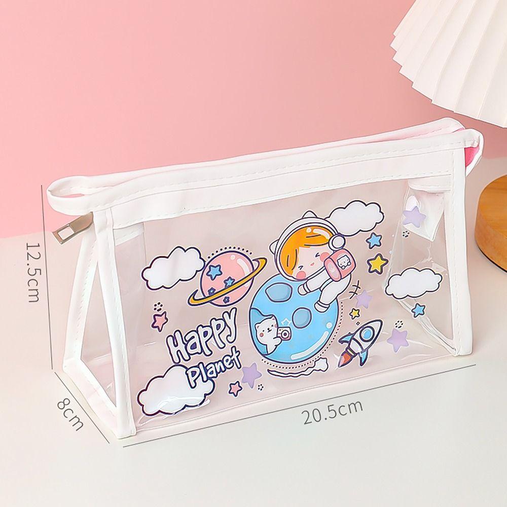 

Прозрачная сумка для ручек в стиле INS, косметичка, портативный мешочек для хранения канцелярских принадлежностей, офисные и школьные принадлежности I