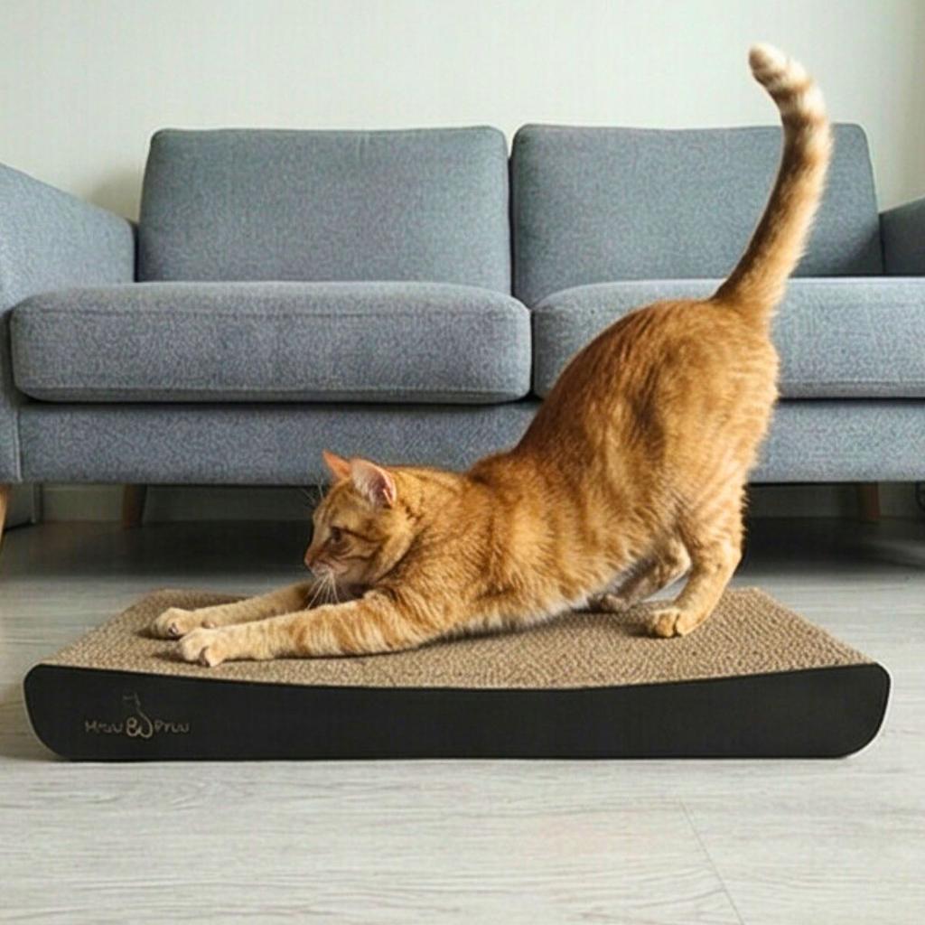 Sigma cat scratching post | black | 58x6.6x24 cm | MruuPruu