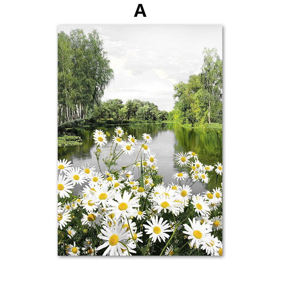 

Природа лес озеро олень лиса шлейф одуванчика цветы постеры с принтами холст живопись настенные художественные фотографии для гостиной домашний декор 40X50cm No Frame