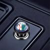 Bilklistermärken För Alfa Romeo Bilmärke Cigarettändare 12V ABS Rostfritt Material för Alfa Romeo 159 147 Giulietta Stelvio 4C MI