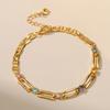 Womens Gold Plated Hollow Zircon Trendy Bracelet Jewelry
