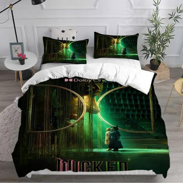 Movie W-Wicked Witch Bedding Sets Duvet Cover Set King Queen Twin Double Comforter Cover Set For Home Decor With Pillowcase